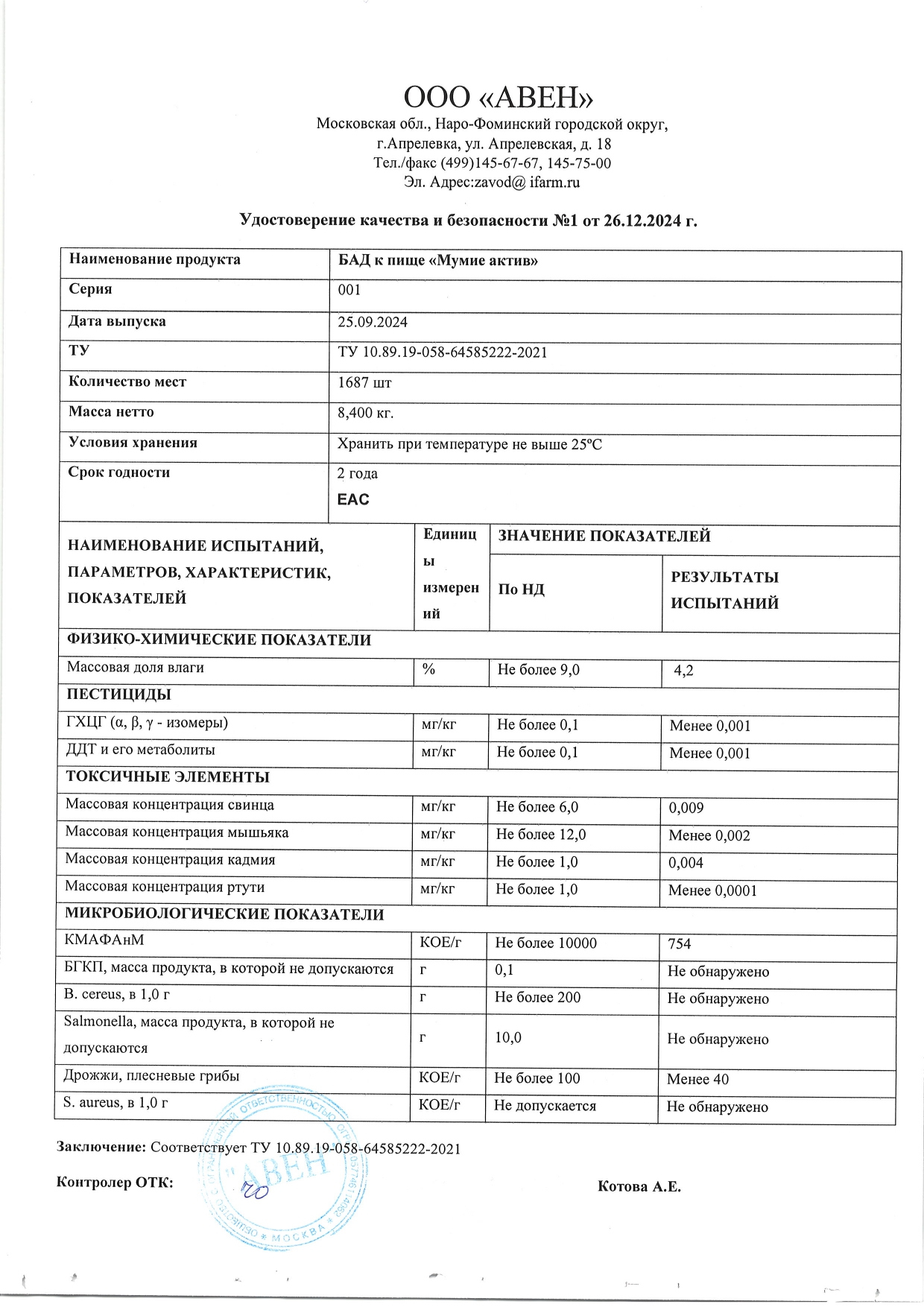 Паспорт №092024